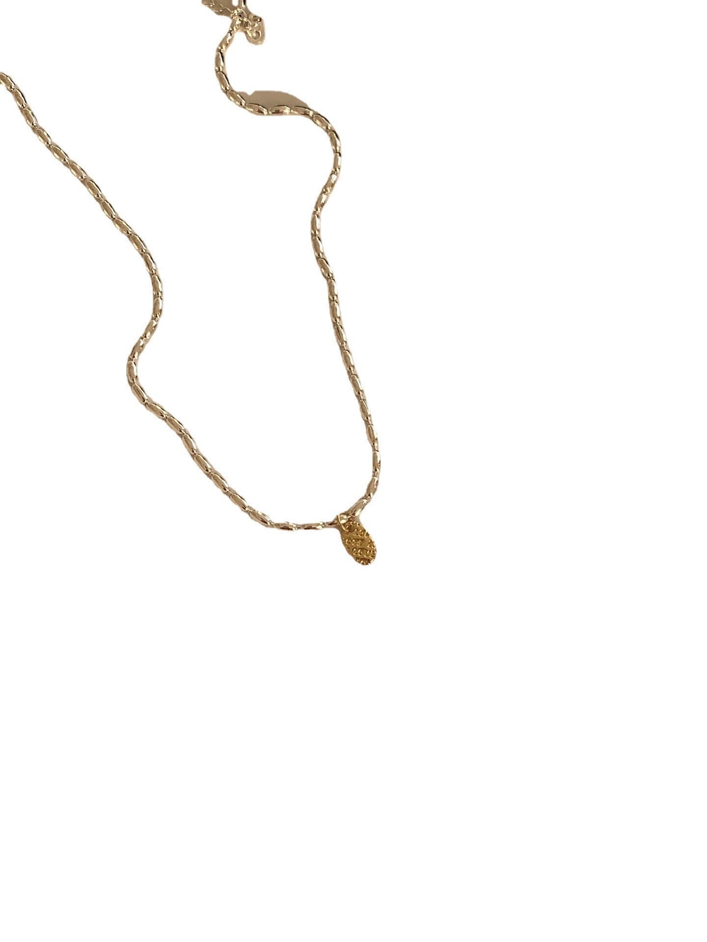 Women's Rice Letter Tag Necklace