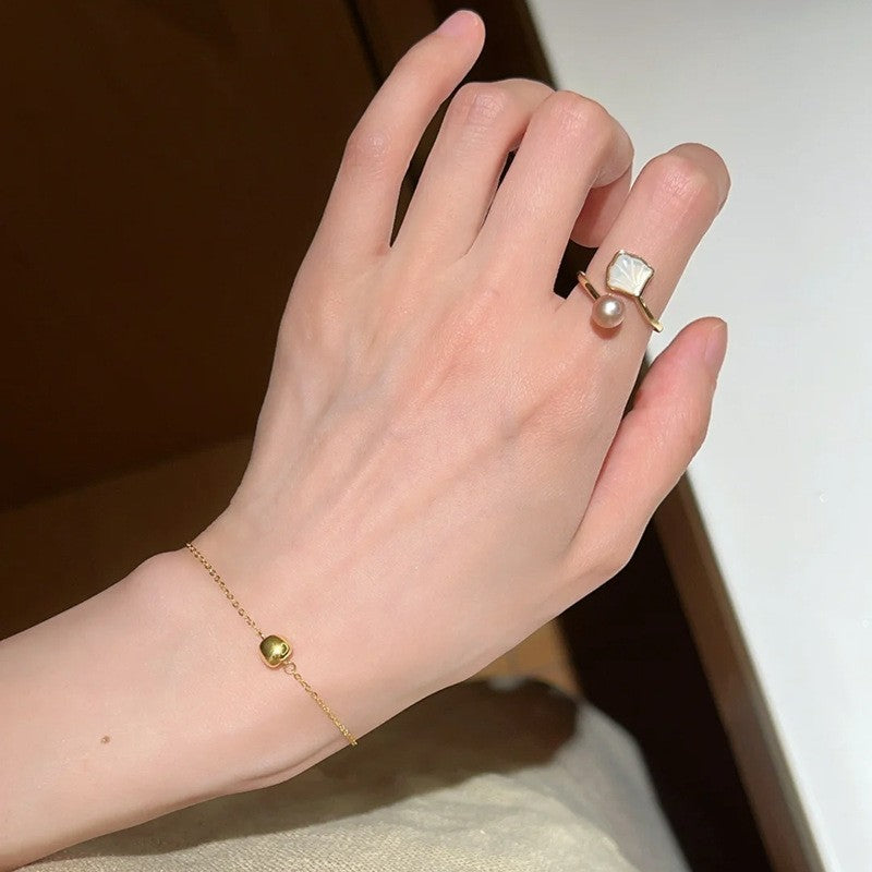 Niche Fritillary Enamel Blue Dripping Ring