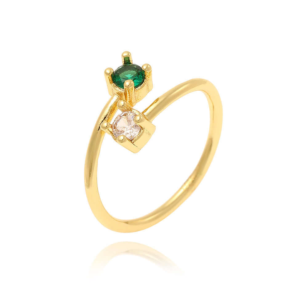 Small Square Adjustable Finger Ring for Women Fresh Little Finger Ring