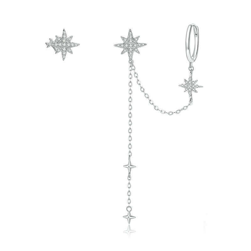 Shining Star Stud Popular Fashion Women's Zircon Earrings