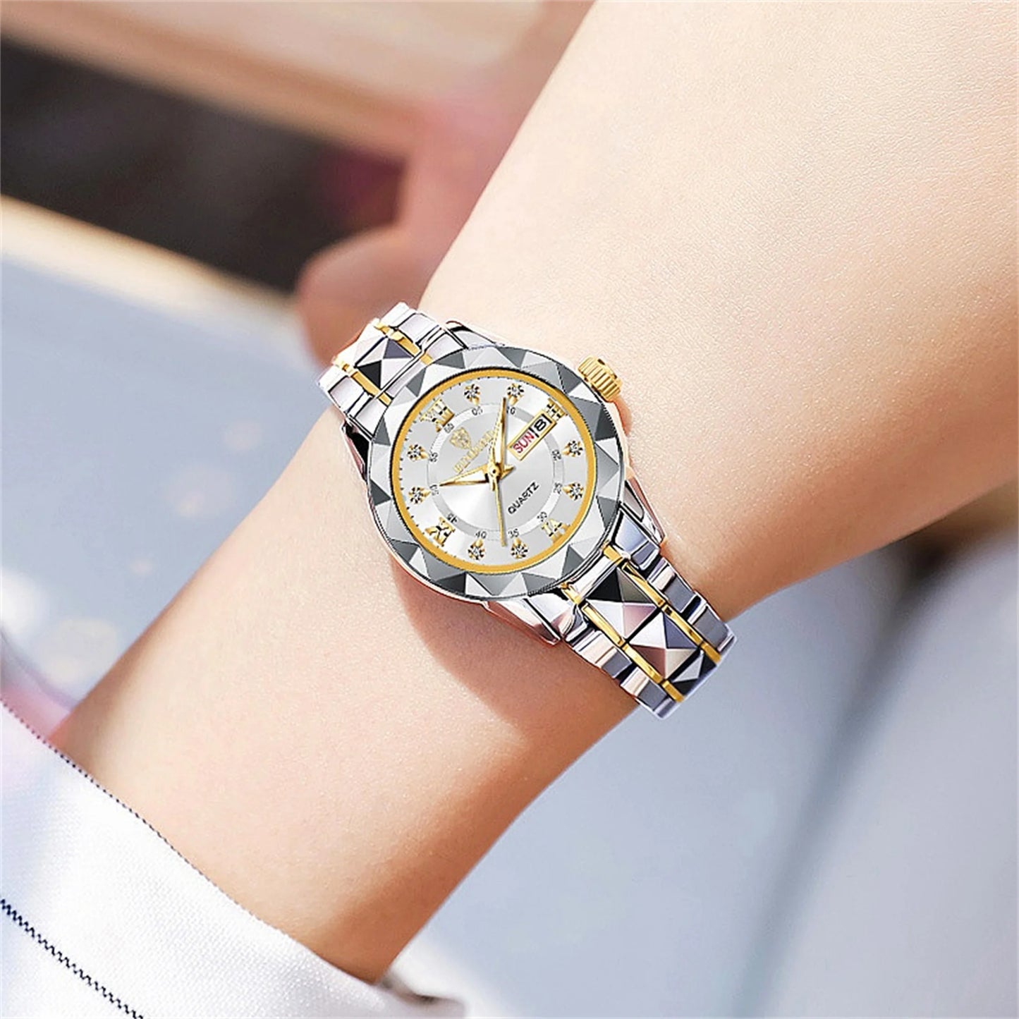 Hannah Martin Black Fashion Lady Watch Japan Quartz Women Clock Casual Stainless steel Wrist Watches Waterproof Authentic Brand