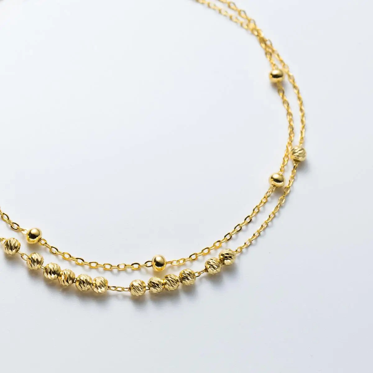 925 Sterling Silver Anklets Woman Bead Anklets For Women Bracelet On The Leg Bilayer Women's Ankle Chain Luxury