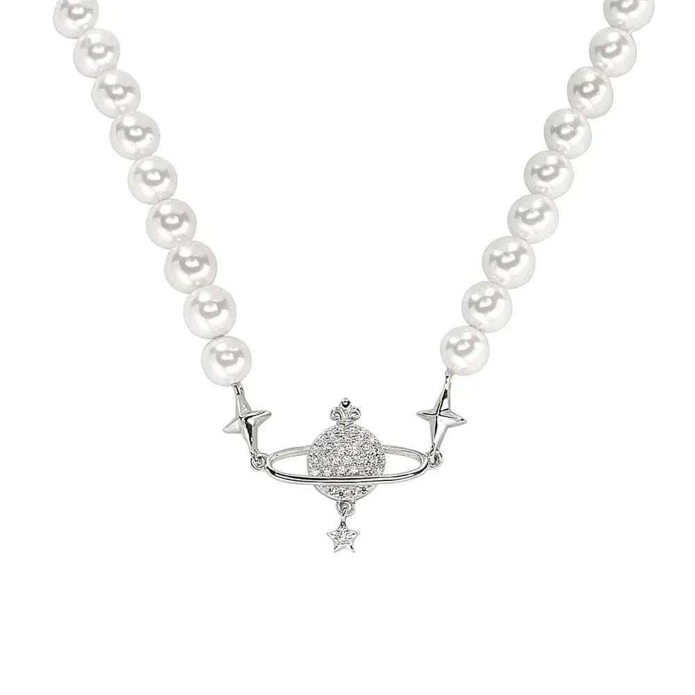 Luxury 925 Sterling Silver Crystal Necklace for Women – Elegant