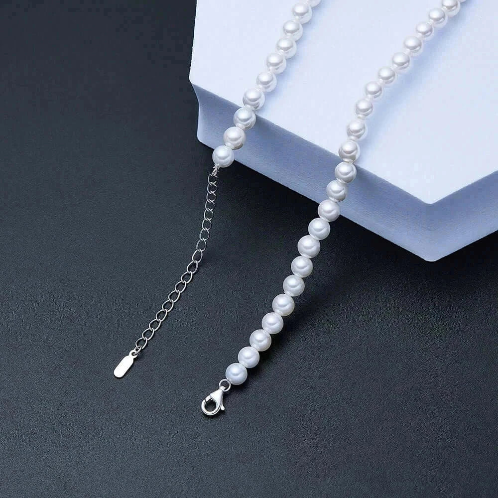 Luxury 925 Sterling Silver Crystal Necklace for Women – Elegant