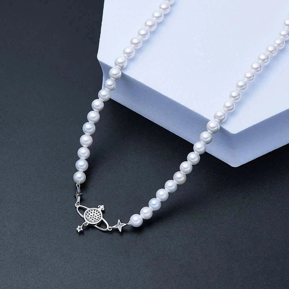 Luxury 925 Sterling Silver Crystal Necklace for Women – Elegant