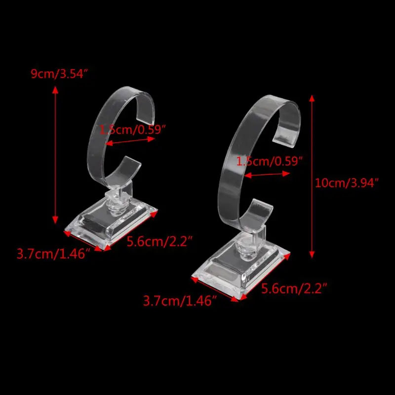 Wrist Jewelry Bracelet Display Stands Clear Watch Display Rack Shop Showcase Holder Stretchie Bangle Display Stand
