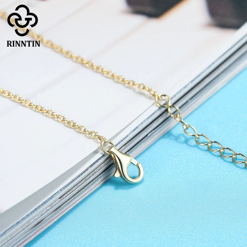 Rinntin S925 Silver Ankle Chain Bracelet for Women Girls Leg Foot Chain Summer Beach Style Trendy