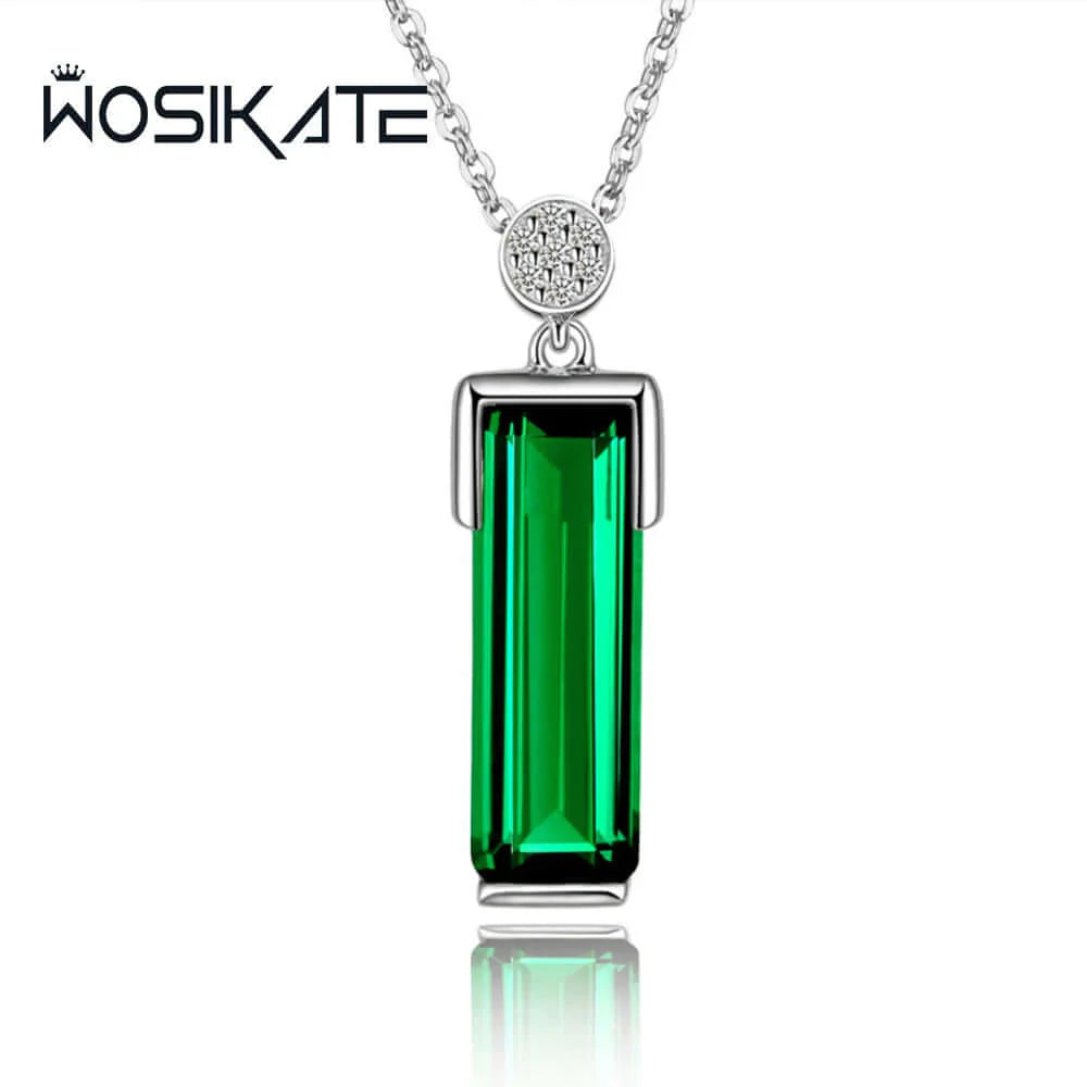 WOSIKATE 925 Sterling Silver Necklace For Women Fashion Jewellery