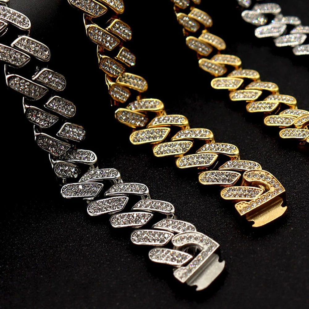 NO FADE 19mm 316L Stainless Steel Cuban Chain Necklace