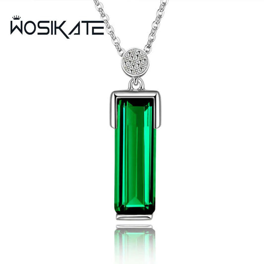 WOSIKATE 925 Sterling Silver Necklace For Women Fashion Jewellery