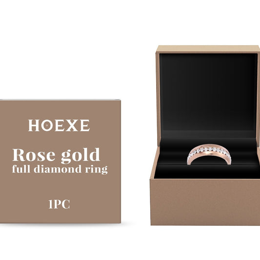 Rose Gold Full Diamond Ring